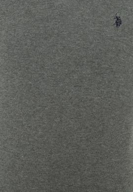 Erkek Gri Melanj V - Yaka Triko Kazak Basic - 50237037017