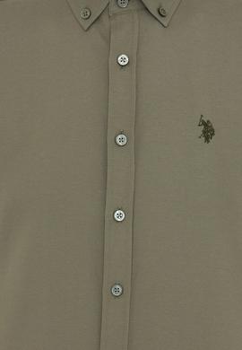 Erkek Haki Gömlek Uzunkol Basic - 50249786028