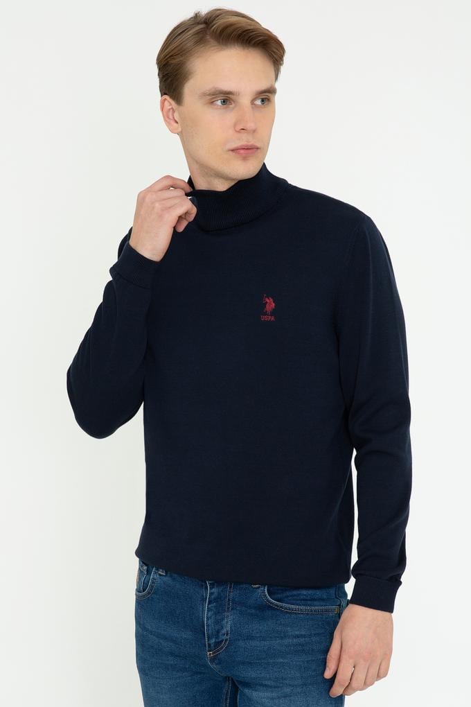 Erkek Lacivert Basic Kazak