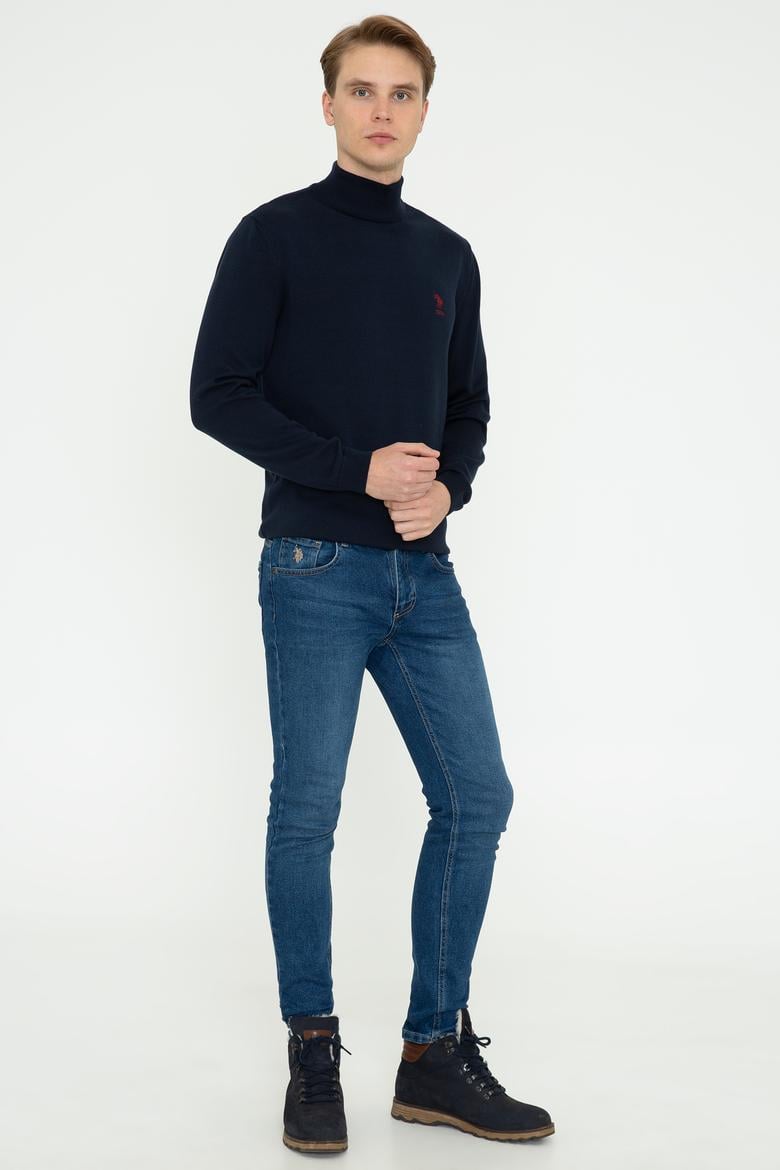 Erkek Lacivert Basic Kazak - 50237006007