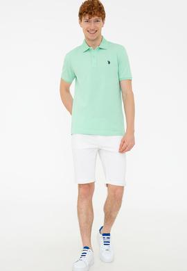 Erkek Açık Yeşil Basic Tişört - 50232303365