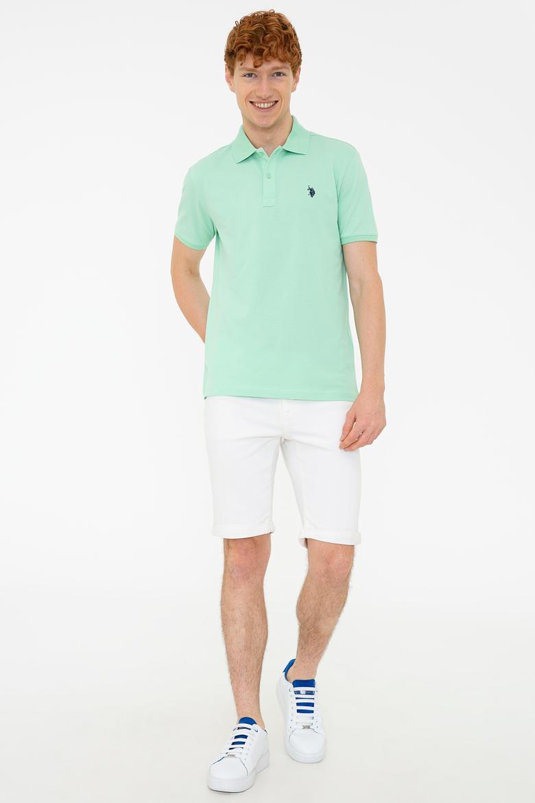 Erkek Açık Yeşil Basic Tişört - 50232303365