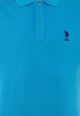 Erkek Kobalt Polo Yaka Basic T-Shirt - 50232308182