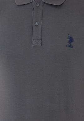 Erkek Antrasit Polo Yaka T-Shirt Basic - 50232311207