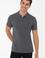 Erkek Antrasit Polo Yaka T-Shirt Basic
