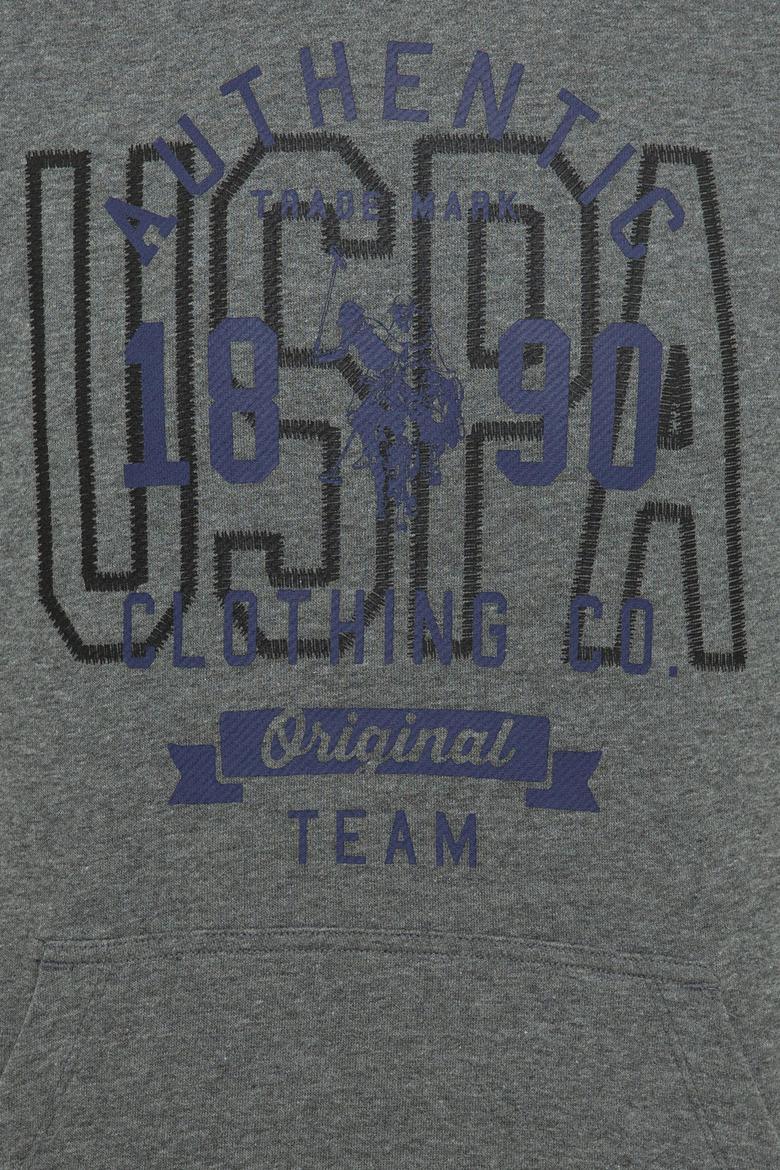 Erkek Antrasit Melanj Kapüşonlu Sweatshirt - 50246299006