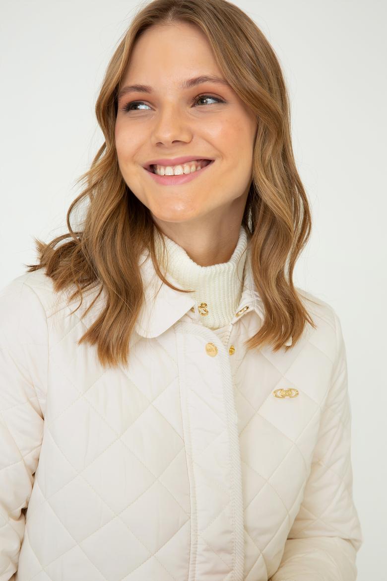 Kadın Beyaz Mont - 50224622050