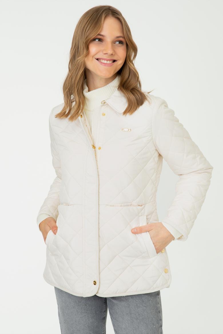 Kadın Beyaz Mont - 50224622050