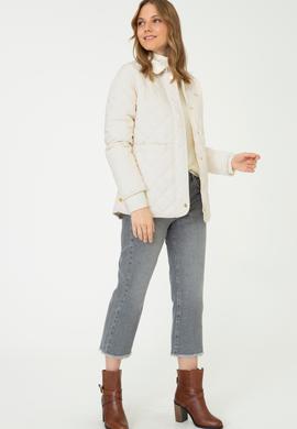 Kadın Beyaz Mont - 50224622050