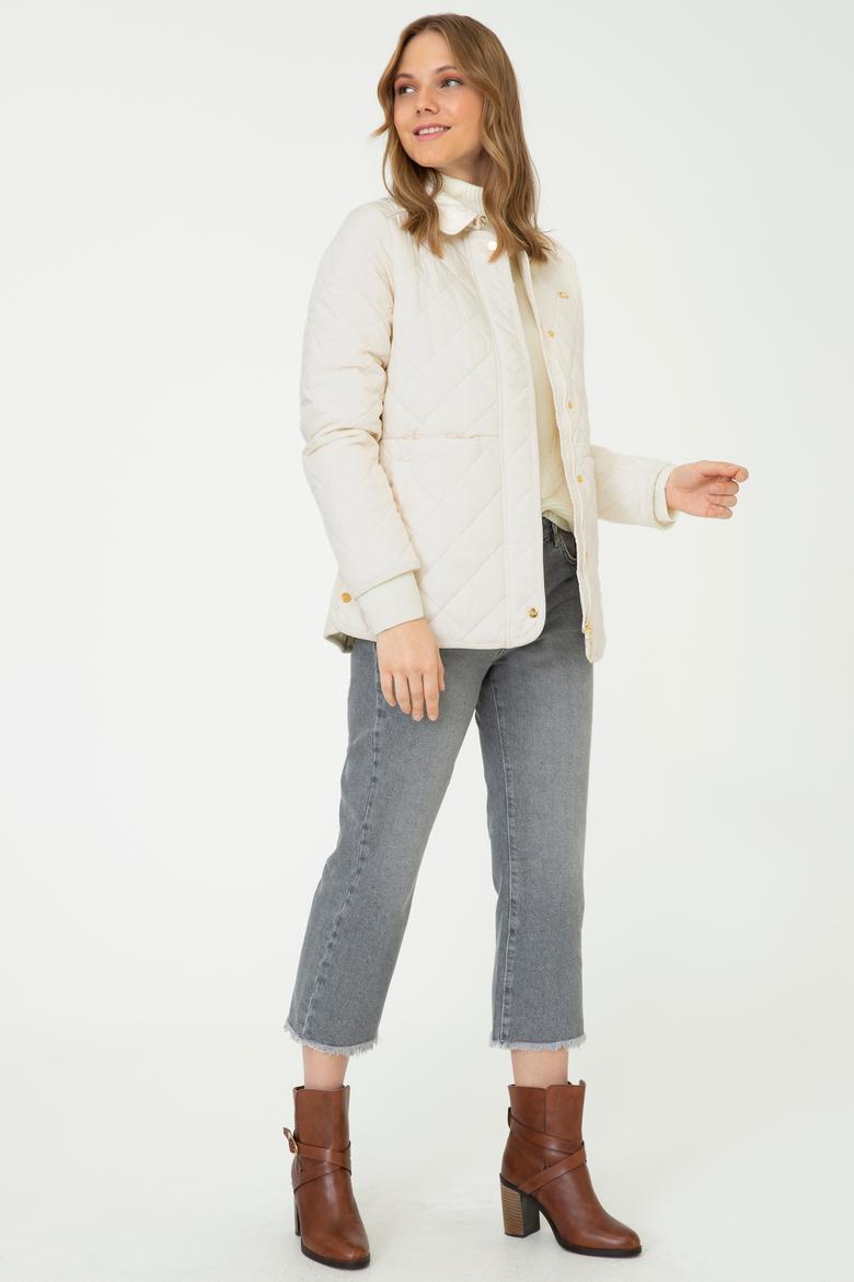 Kadın Beyaz Mont - 50224622050