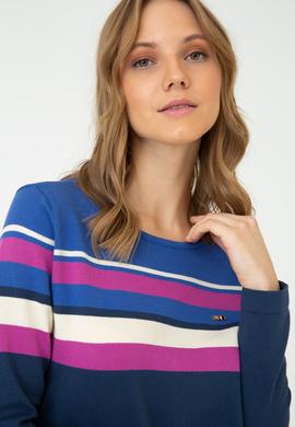 Kadın İndigo Triko Kazak - 50244861011