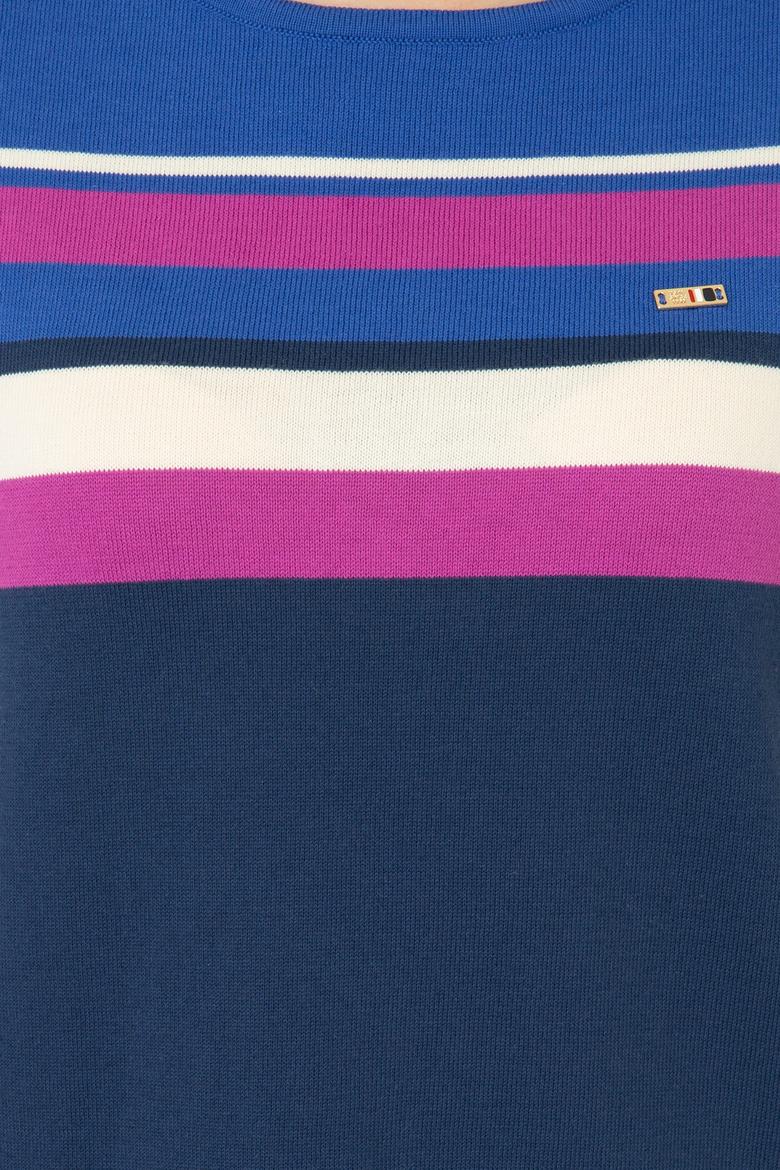 Kadın İndigo Triko Kazak - 50244861011