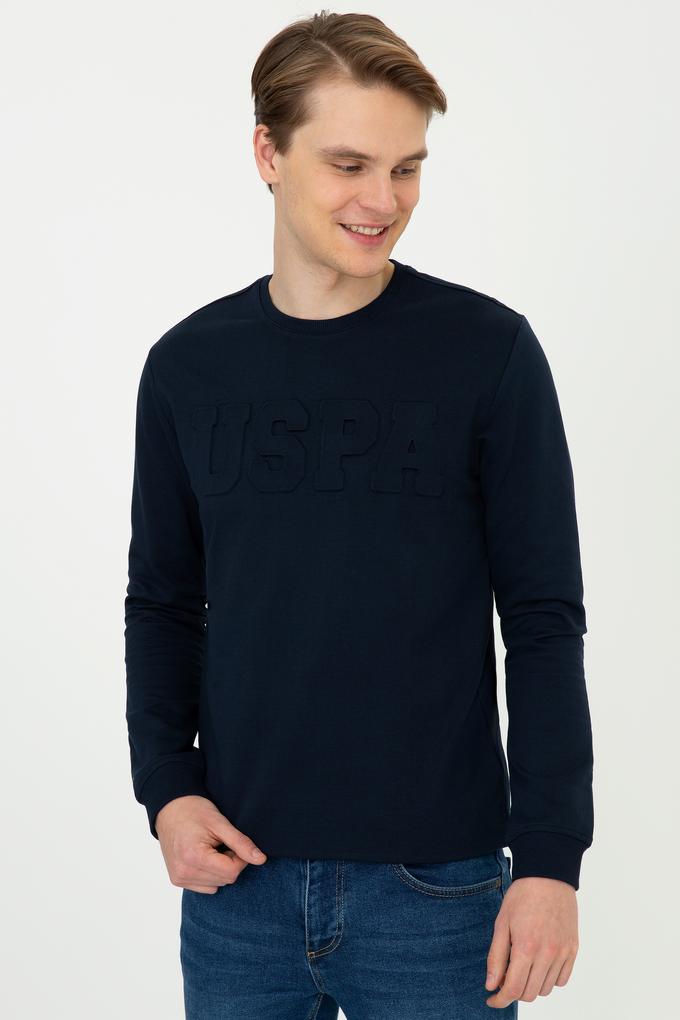 Erkek Lacivert Sweatshirt Basic