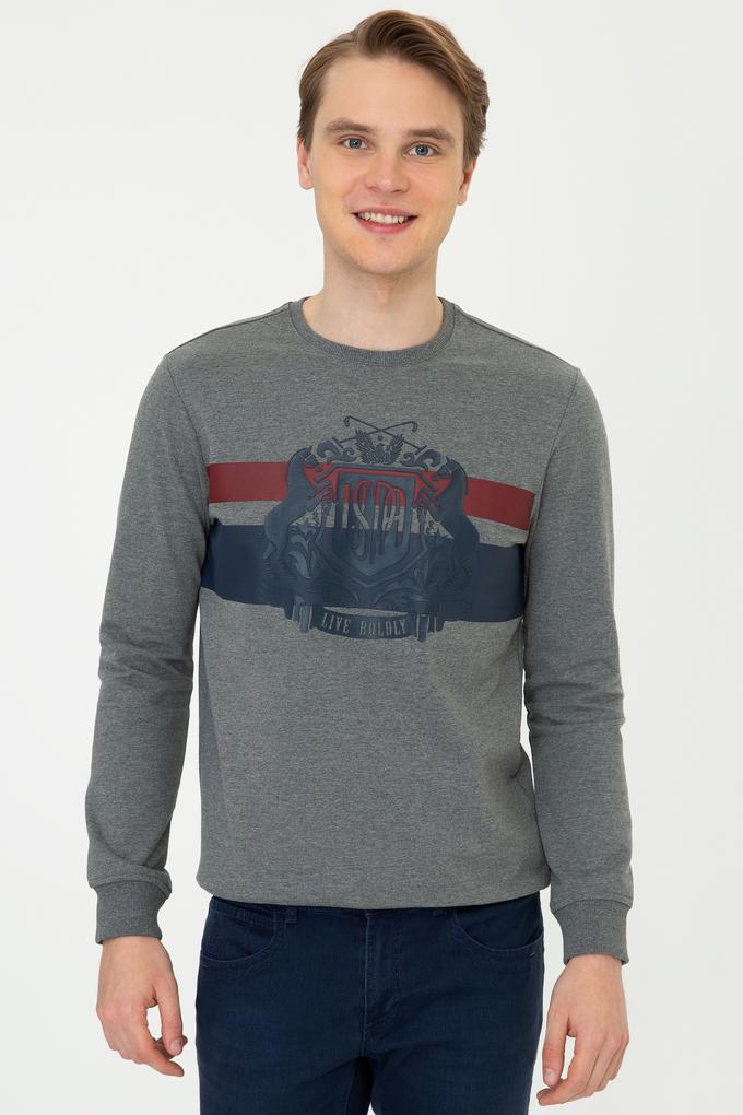 Erkek Antrasit Melanj Sweatshirt