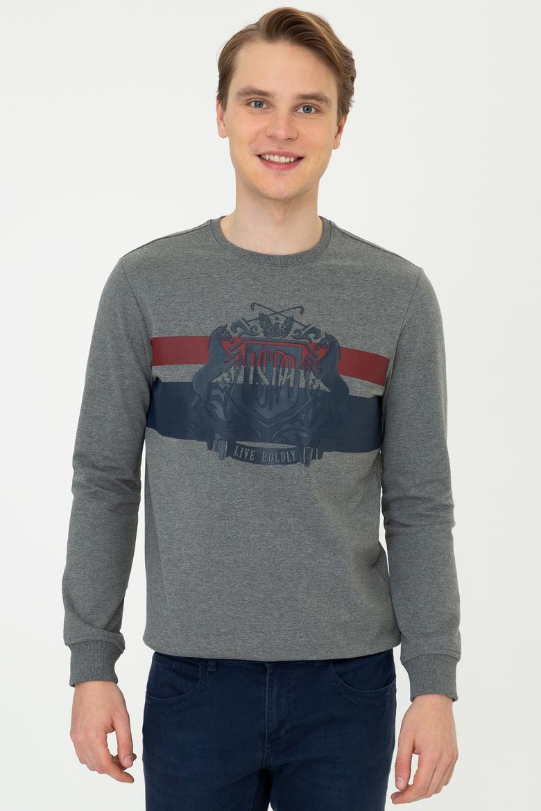 Erkek Antrasit Melanj Sweatshirt