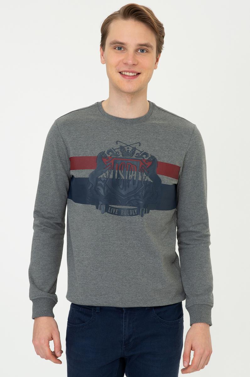 Erkek Antrasit Melanj Sweatshirt