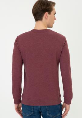 Erkek Bordo Sweatshirt - 50236891020