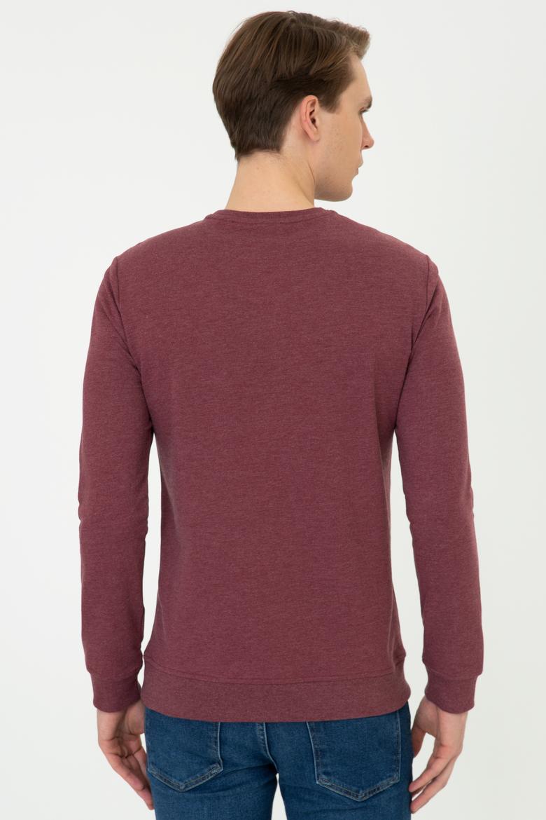 Erkek Bordo Sweatshirt - 50236891020