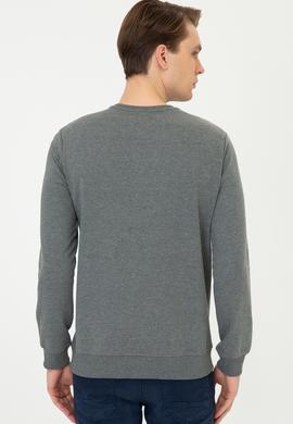 Erkek Antrasit Melanj Sweatshirt - 50236891008