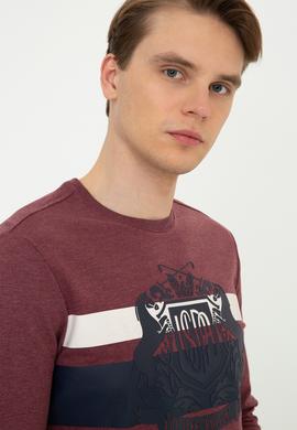 Erkek Bordo Sweatshirt - 50236891020