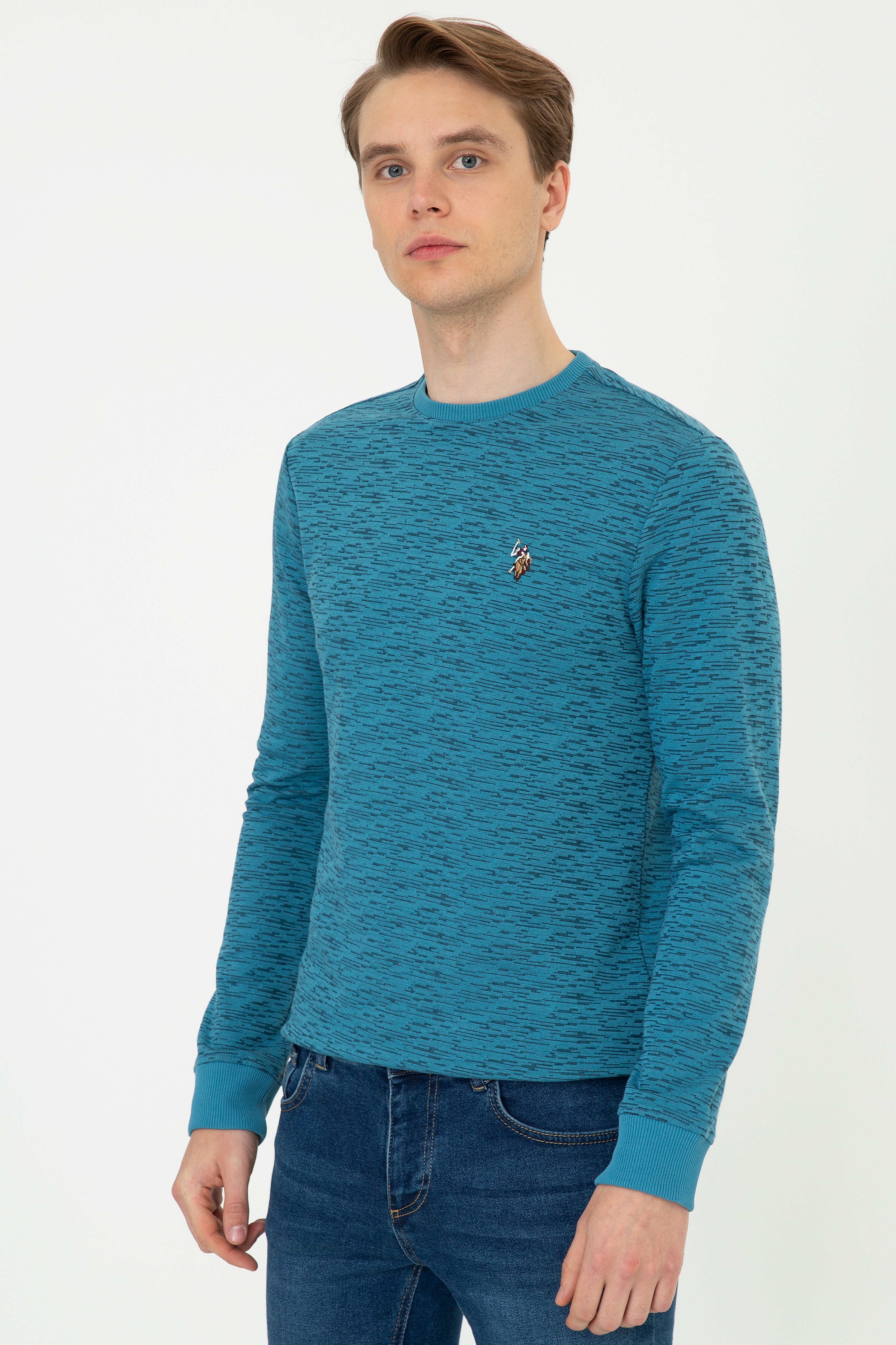 Erkek Mint Sweatshirt - Image 3