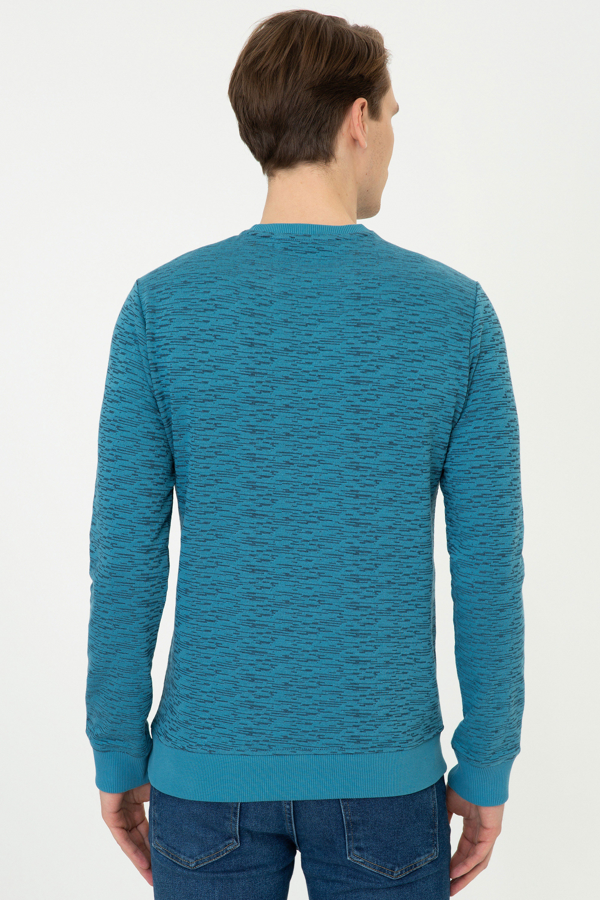 Erkek Mint Sweatshirt - Image 4