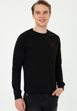 Erkek Siyah Basic Sweatshirt - 50244467027
