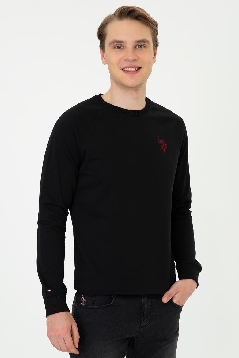 Erkek Siyah Basic Sweatshirt - 50244467027