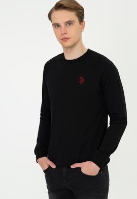 Erkek Siyah Basic Sweatshirt - 50244467027
