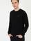 Erkek Siyah Basic Sweatshirt