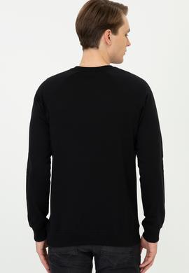 Erkek Siyah Basic Sweatshirt - 50244467027