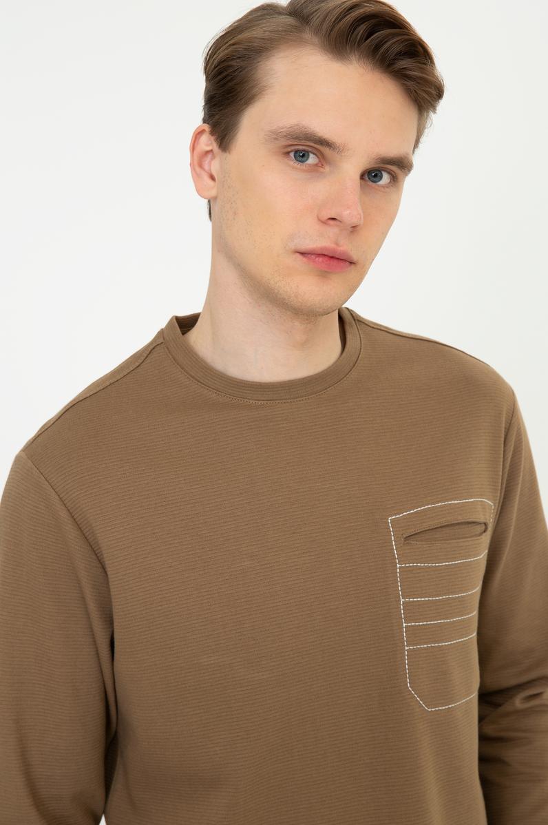 Erkek Coconut Bisiklet Yaka Sweatshirt