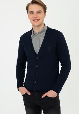 Erkek Lacivert Triko Hırka - 50237062005