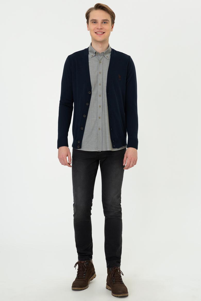 Erkek Lacivert Triko Hırka - 50237062005