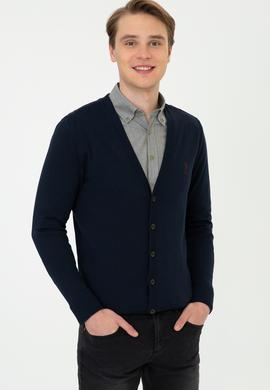 Erkek Lacivert Triko Hırka - 50237062005