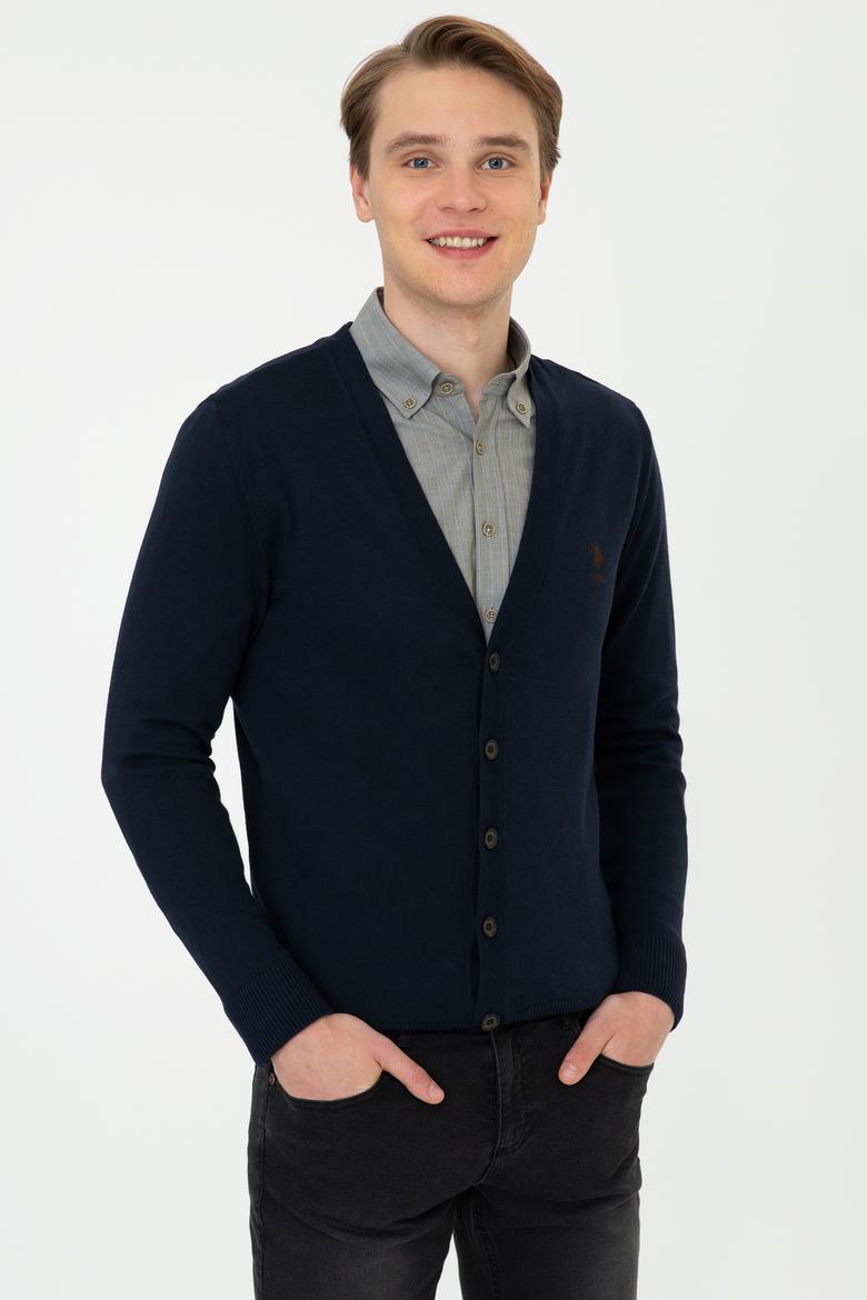 Erkek Lacivert Triko Hırka - 50237062005