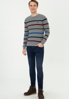 Erkek Gri Melanj Kazak - 50237080013