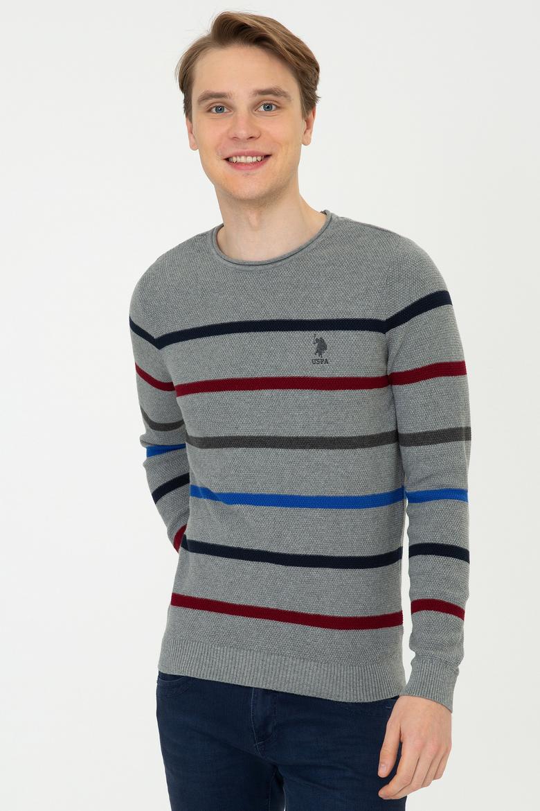 Erkek Gri Melanj Kazak - 50237080013