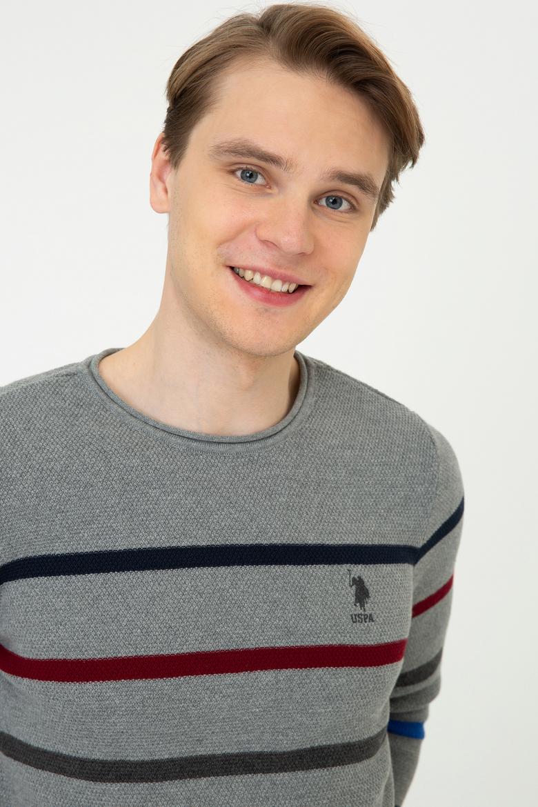 Erkek Gri Melanj Kazak - 50237080013