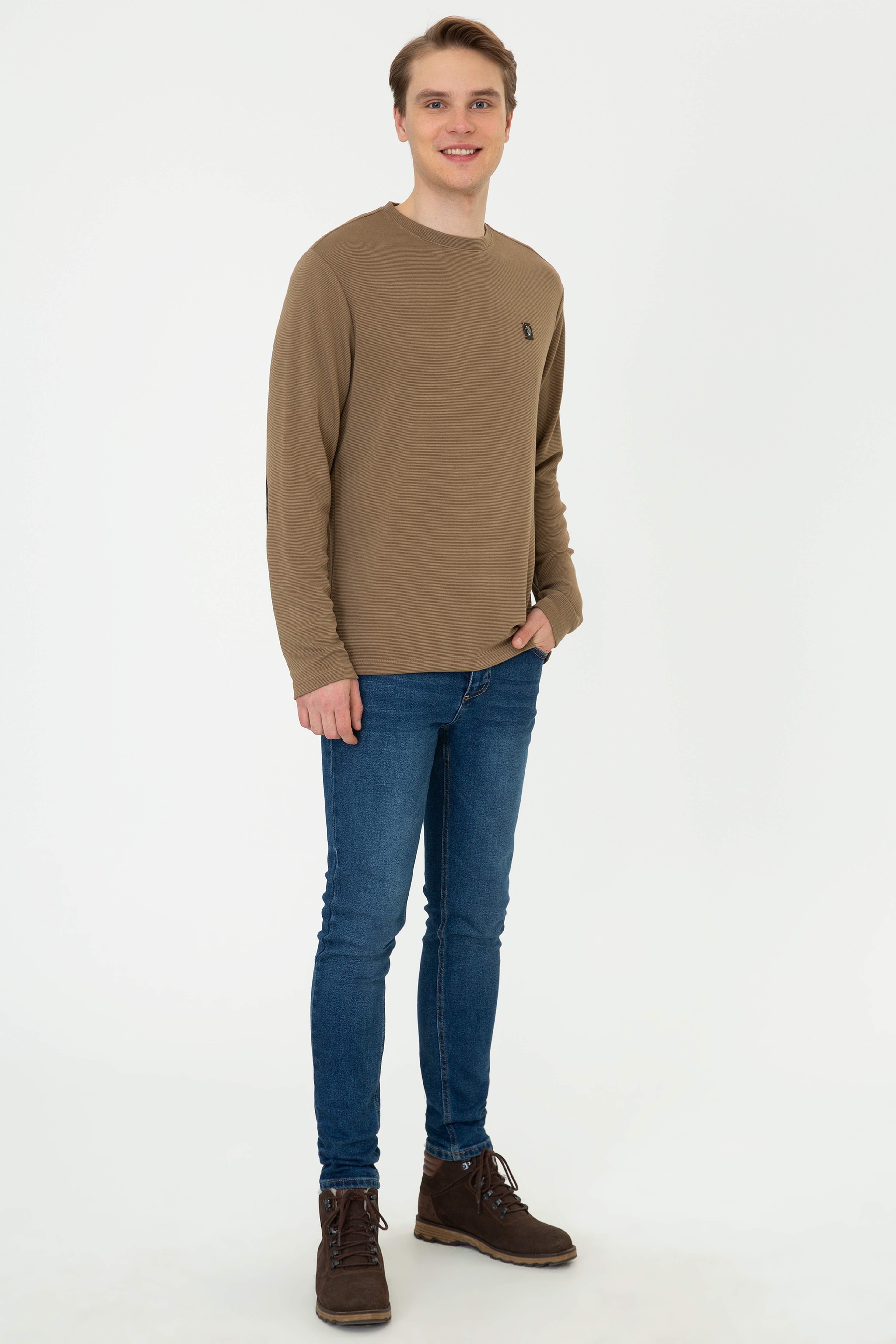Erkek Coconut Bisiklet Yaka Sweatshirt - Image 5