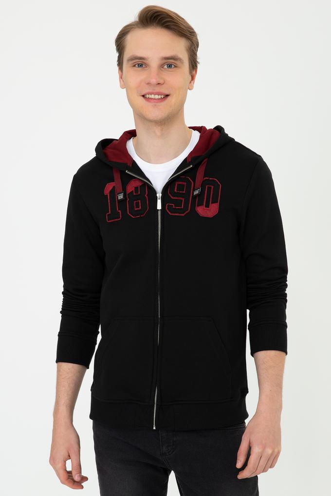 Erkek Siyah Örme Hırka