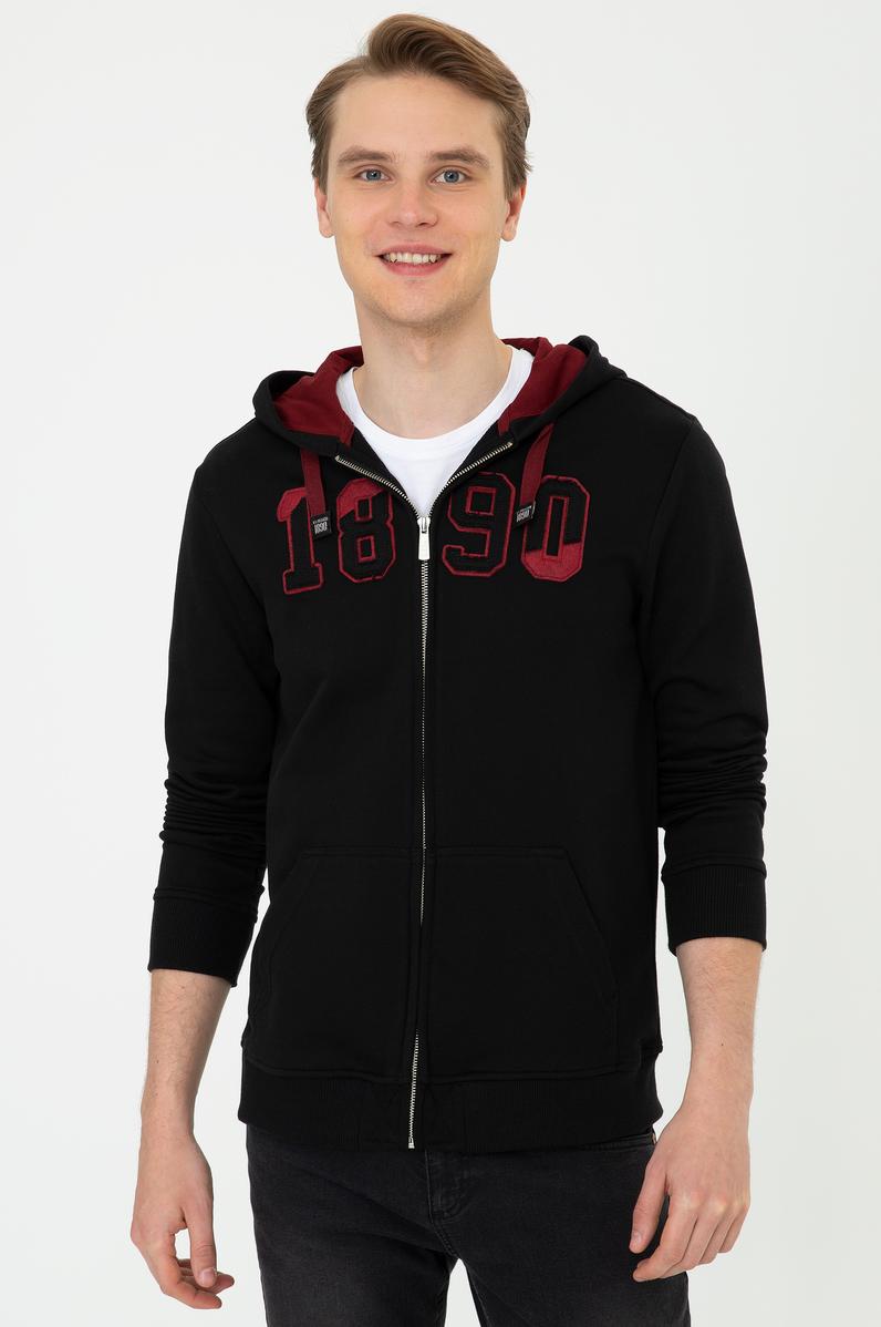 Erkek Siyah Örme Hırka