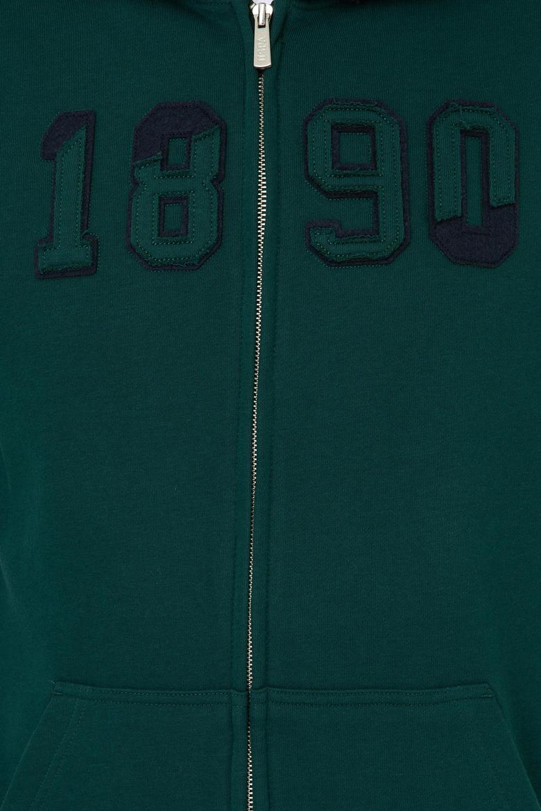 Erkek Koyu Yeşil Örme Hırka - 50243959056