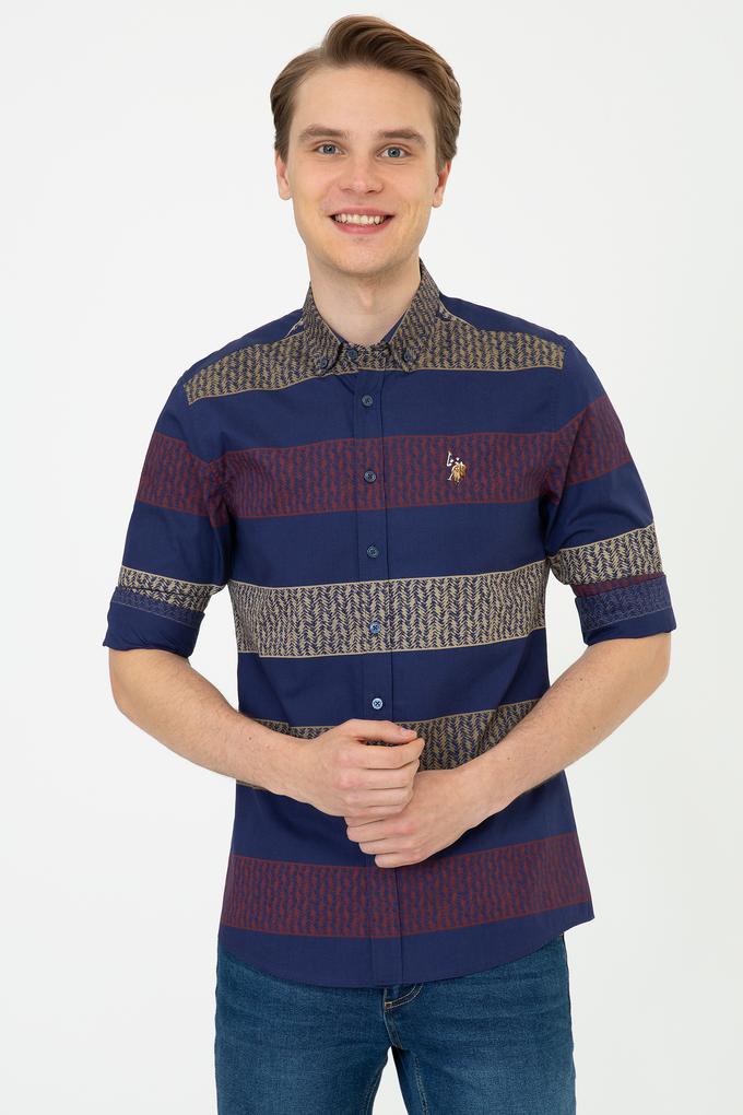 Erkek Lacivert Uzun Kollu Gömlek