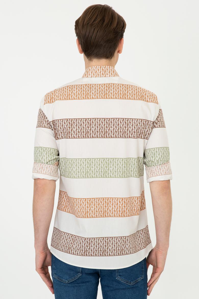 Erkek Krem Uzun Kollu Gömlek - 50238400022