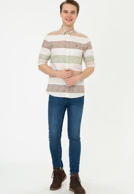 Erkek Krem Uzun Kollu Gömlek - 50238400022