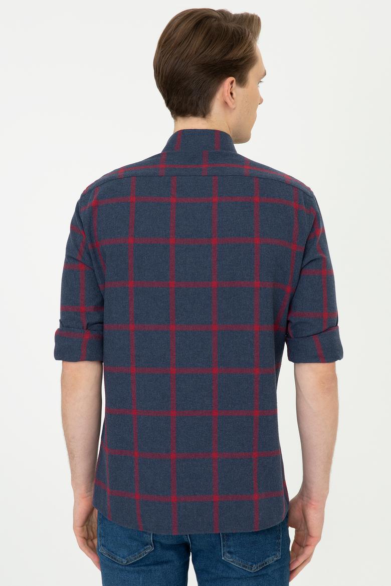 Erkek Lacivert Gömlek Uzunkol - 50247863006