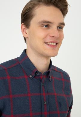 Erkek Lacivert Gömlek Uzunkol - 50247863006