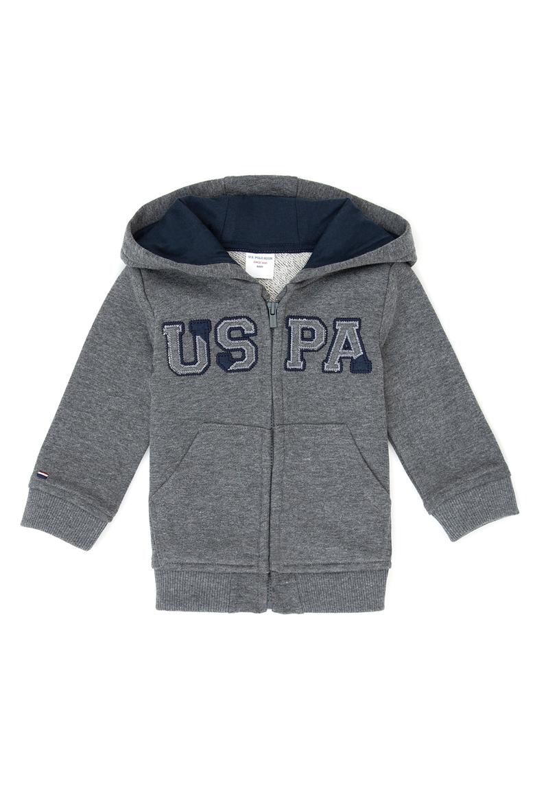 Erkek Çocuk Antrasit Melanj Basic Sweatshirt