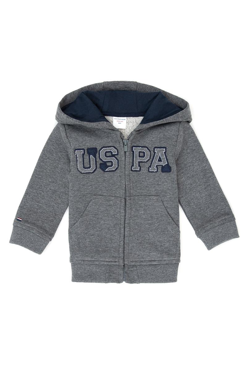 Erkek Çocuk Antrasit Melanj Basic Sweatshirt